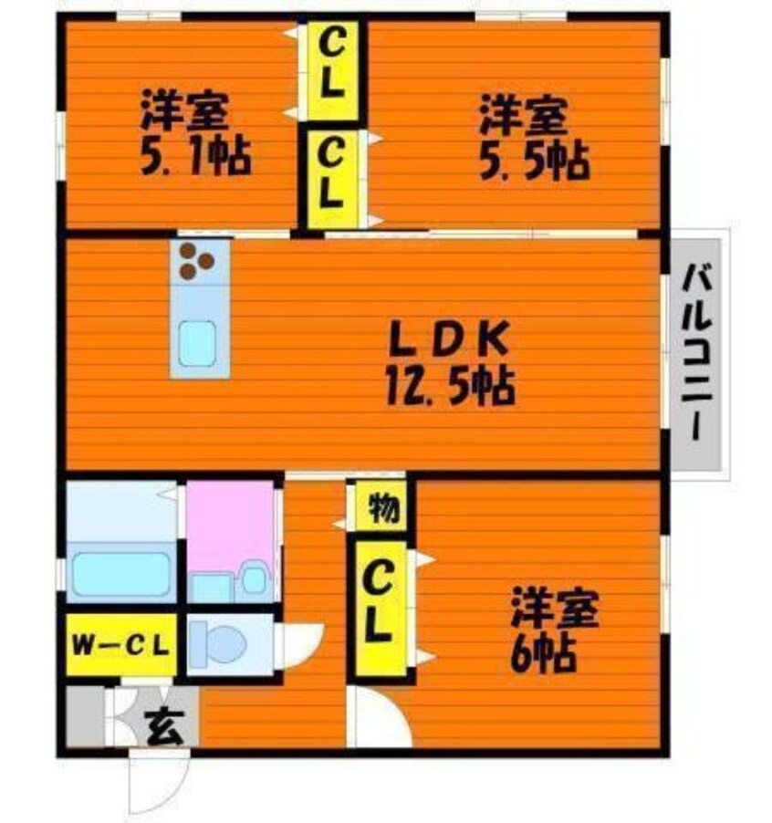 間取図 サンライズ