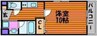 ピアホーム奥田西町 1Kの間取り
