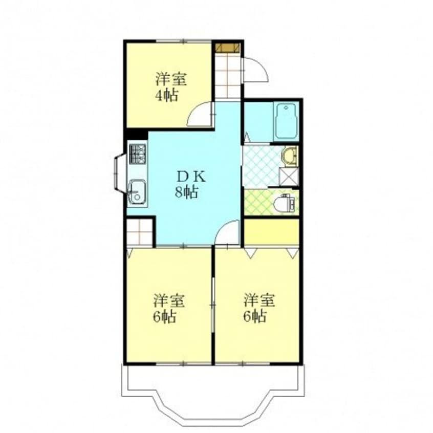間取図 パラツィーナ津島　A