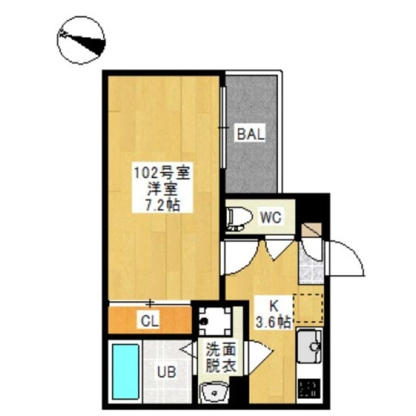 間取図 REGALEST 白石東新町