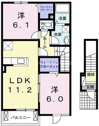 間取図 ベントルナータ　Ｆ