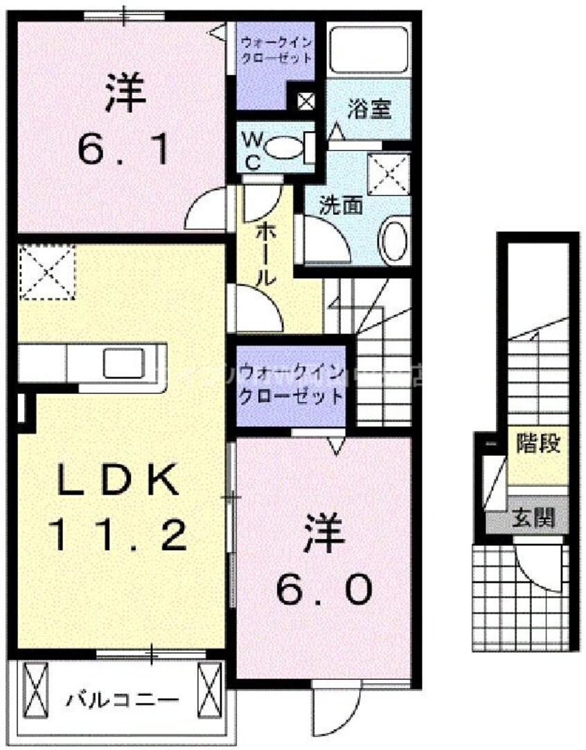 間取図 ベントルナータ　Ｆ