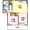 ベルヴィル 2LDKの間取り