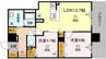 TWIN TOWERS AZUKI 2LDKの間取り