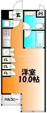 シャインコート岡南町 1Rの間取り