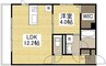 エクセラントロジュマン 1LDKの間取り