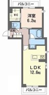 サンディア 1LDKの間取り