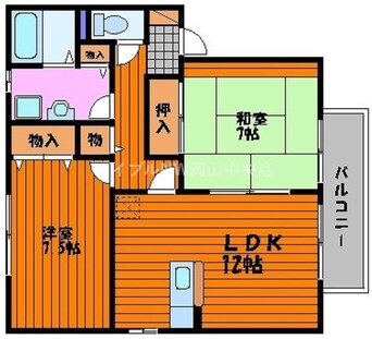 間取図 コンフォール翠　A棟