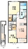 サンヒルズ 2LDKの間取り