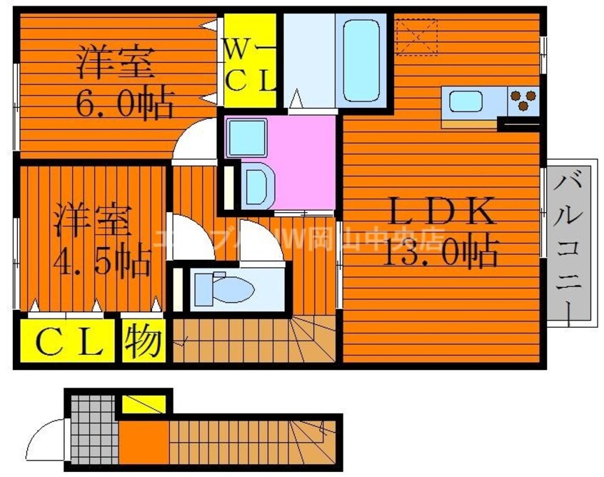 間取図 サンセリテＩＴＡＮＯ　Ｄ棟