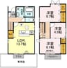 ロング　マレ伊福町　Ａ棟 3LDKの間取り