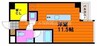 シャインコート岡南町 1Rの間取り