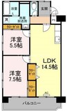 メゾン・ド・昭裕Ⅱ 2LDKの間取り