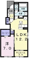 シンフォニーⅣ 1LDKの間取り