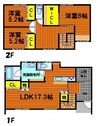 西古松2丁目戸建て 3LDKの間取り
