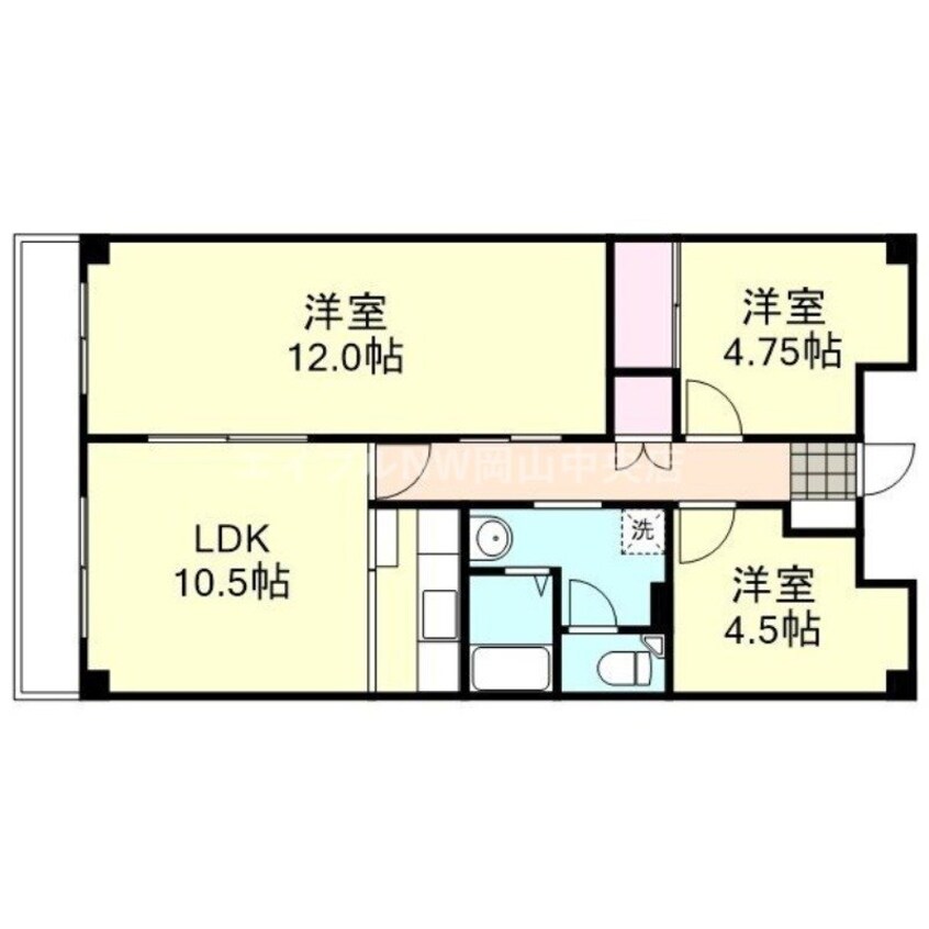 間取図 ファミール岡山