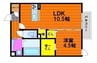 リレーション 1LDKの間取り