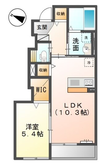 間取図 プレステージ　庭瀬