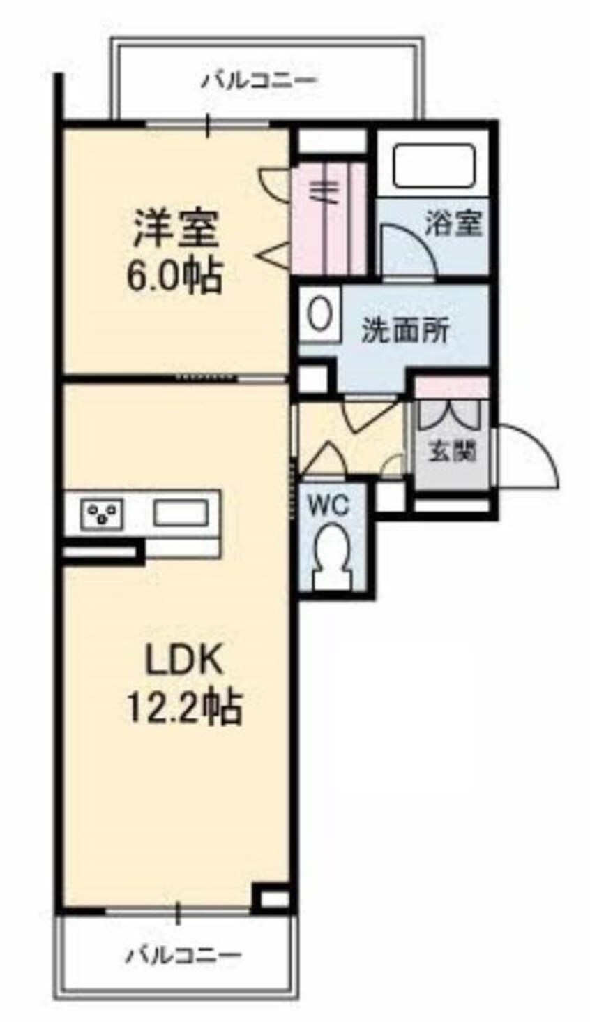 間取図 テラ高柳Ⅰ