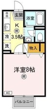 メゾンたちばな　Ａ棟 1Kの間取り