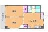 アミティー山崎 2LDKの間取り