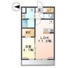 プレステージ　庭瀬Ⅱ 1LDKの間取り