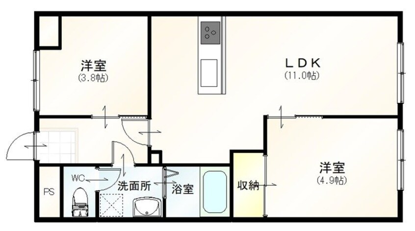 間取図 栄光ビル
