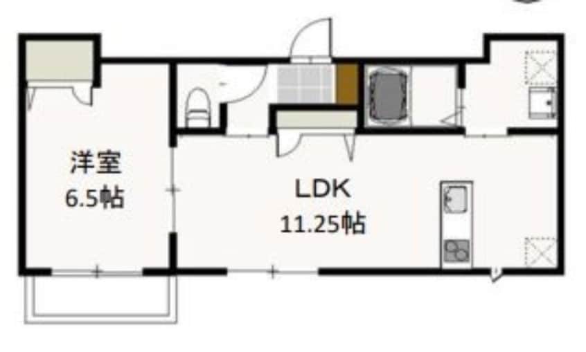 間取図 フェリーク庭瀬