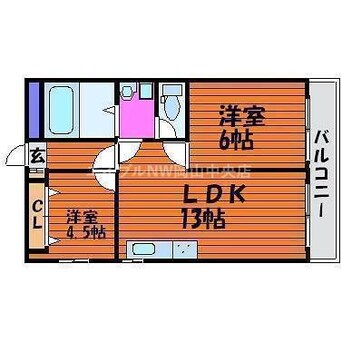 間取図 パークヒルズ奥田