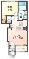 オータムめぐみⅢ 1LDKの間取り