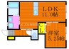 フォレスト平野　東棟 1LDKの間取り