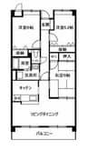 スカイパレス高柳 3LDKの間取り