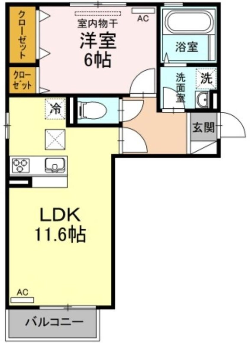 間取図 サンハイム青江