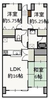 ライオンズマンション神田町 3LDKの間取り