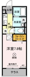 ルミナス大和町 1Kの間取り