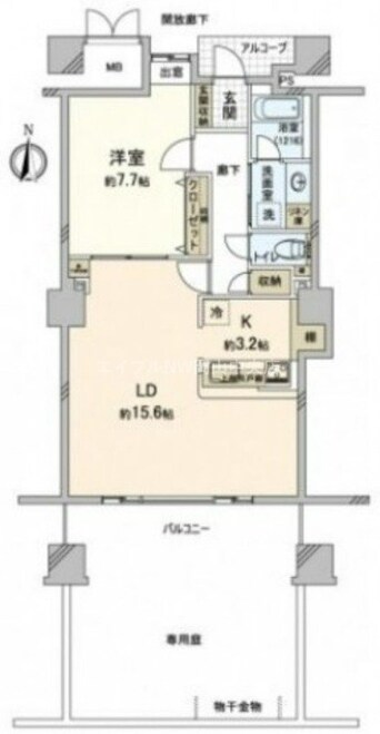 間取図 コア本町