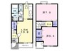 スターチャート 2LDKの間取り