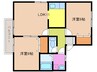 ラポール 2LDKの間取り