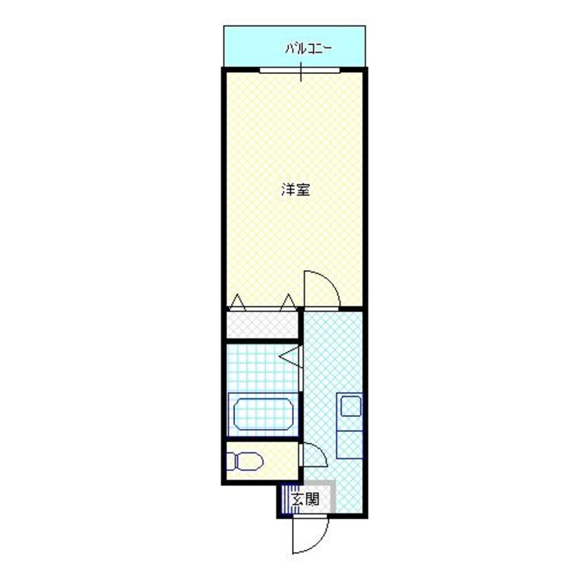間取図 パークサイドグリッター弁天