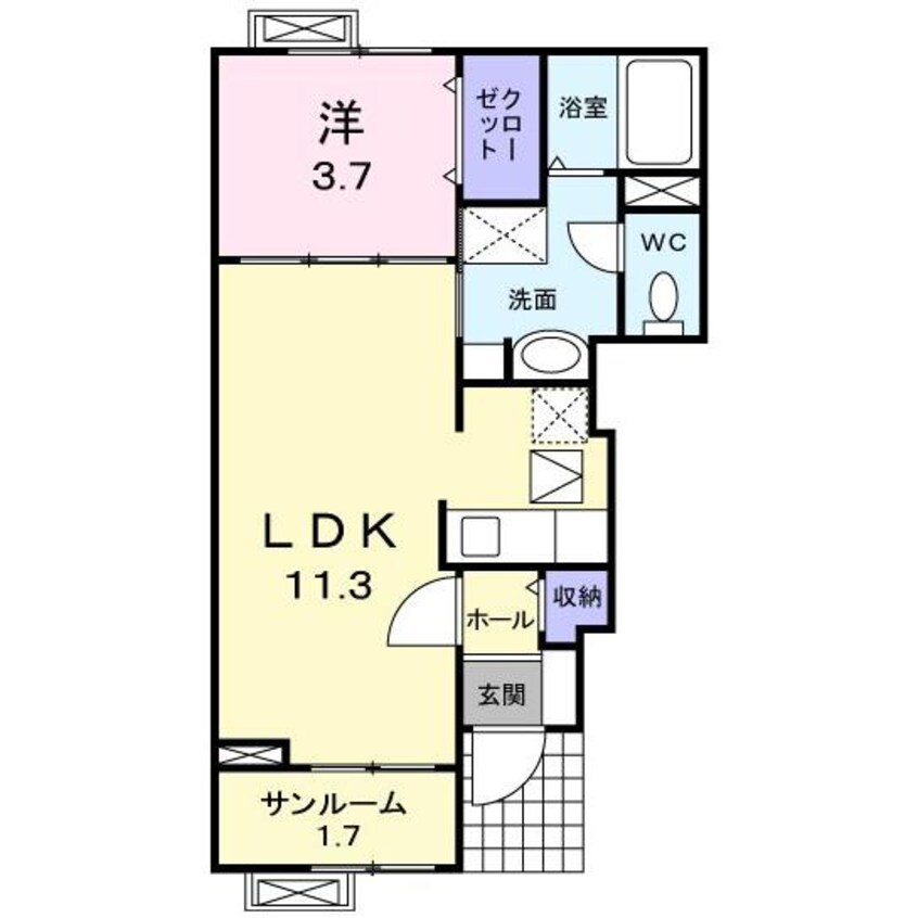 間取図 サニーフィールド