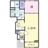 サニーフィールド 1LDKの間取り