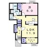 セントラル　ハーモニー　Ⅱ 1LDKの間取り