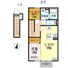 グランディット 1LDK+Sの間取り