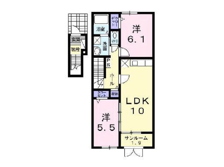 間取図 クラールひまわり