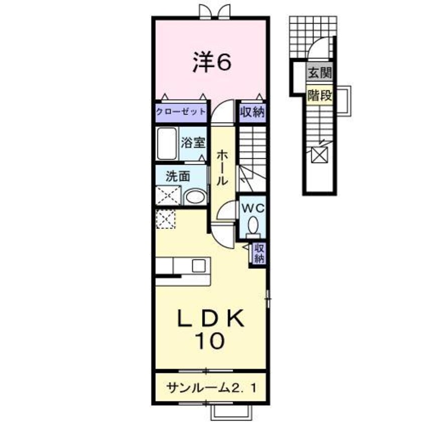 間取図 ヴィオラ　ユダ