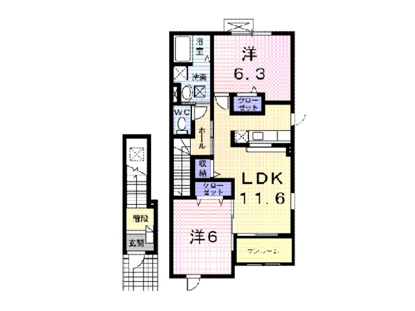 間取図 サンリットフジⅠ