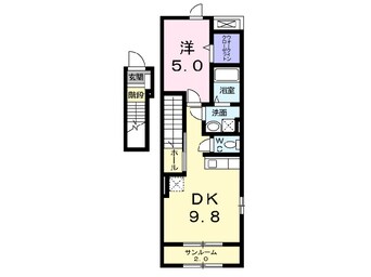 間取図 サンプラザ荻川
