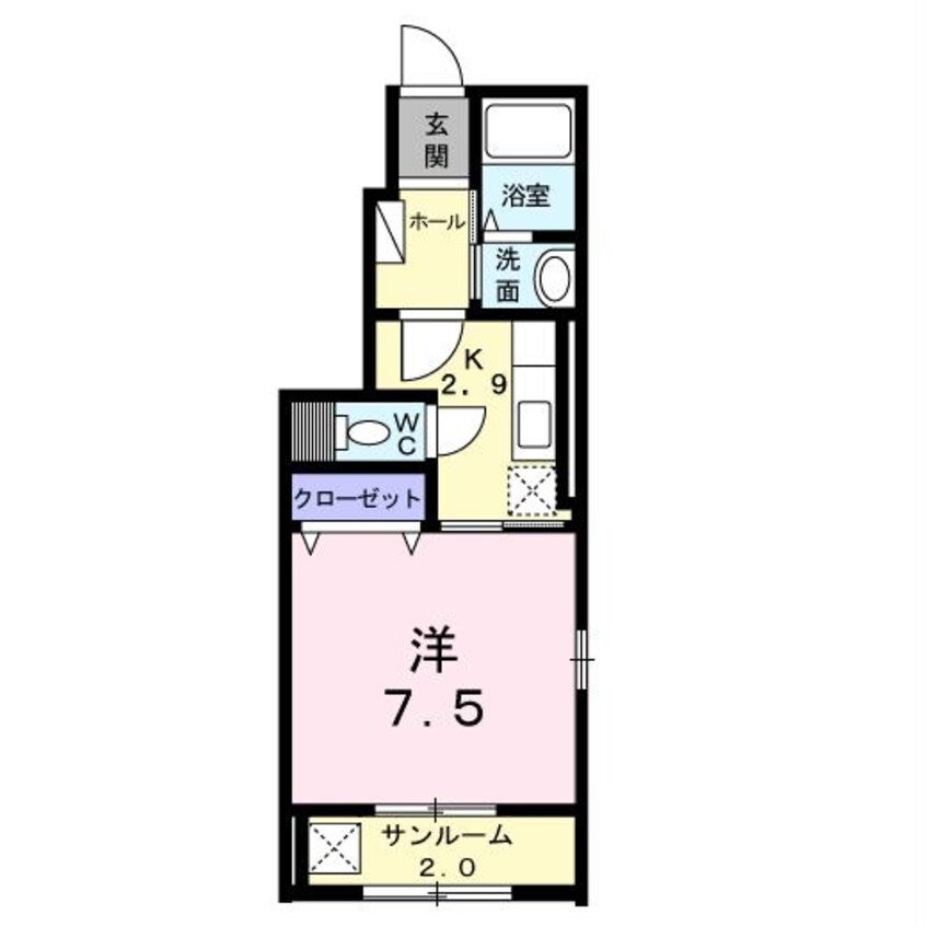 間取図 ラ・ヴィ・エン・ローズ