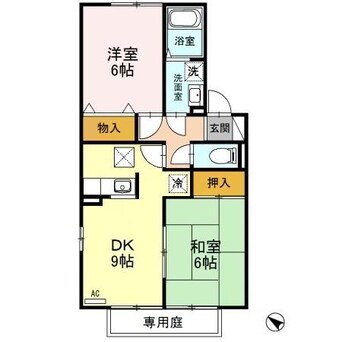 間取図 クレッセント荻川