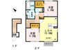 こもれび参番館 2LDKの間取り